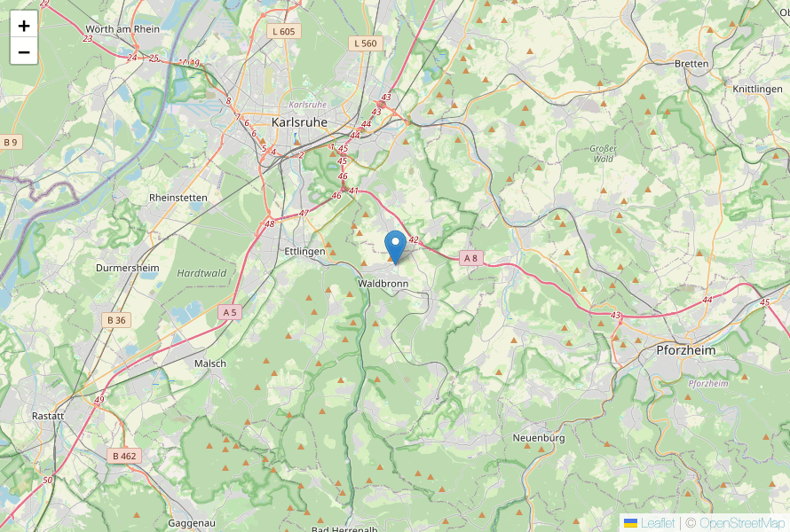 Karte (GMEC Global Market Electronic Circuits GmbH, Im Ermlisgrund 28, 76337 Waldbronn)