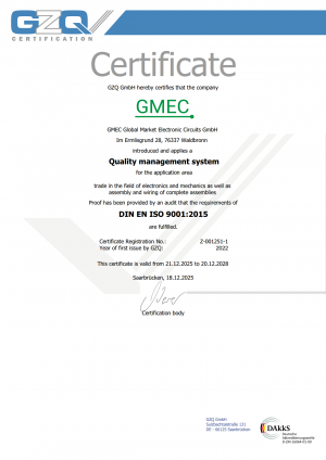 GMEC Global Market Electronic Circuits GmbH, service and trade in the field of electronics and mechanics as well as assembly and wiring of complete assemblies